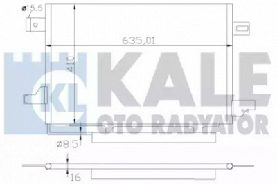 KALE OTO RADYATOR 387900 -  Конденсатор, кондиционер